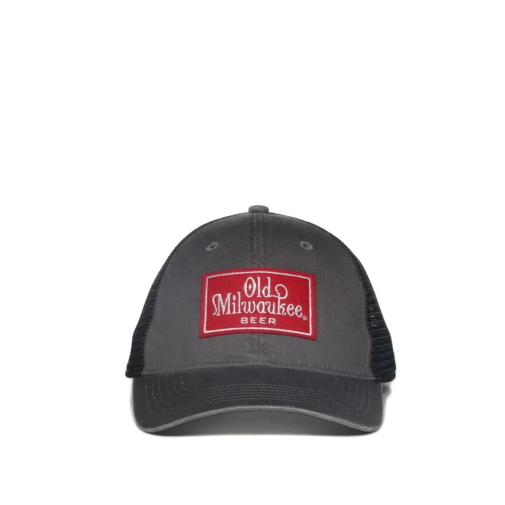 Outdoor Cap Old Milwaukee Beer Hat Grey Black One Size Adjustable‎ Standard